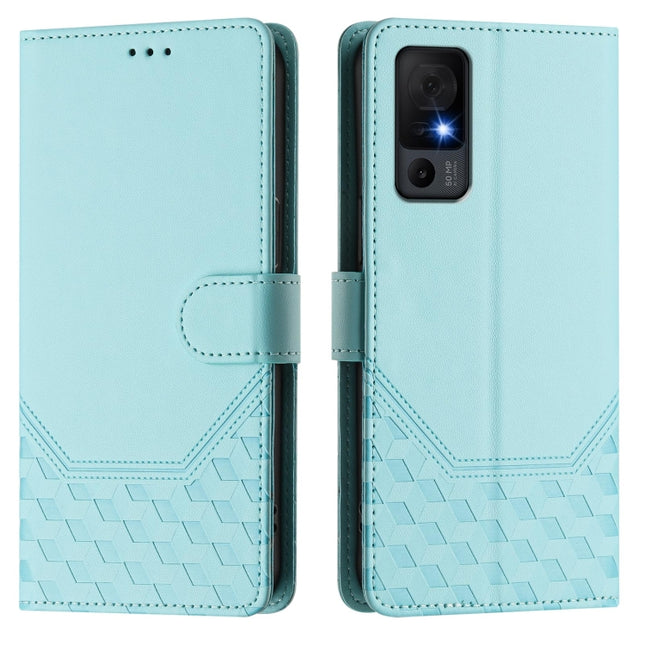 Honeycomb Embossing RFID Leather Phone Case, For TCL 40 XL, For TCL 40 SE, For TCL 403, For TCL 40R