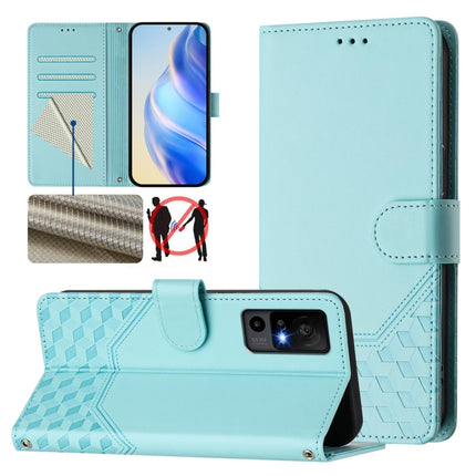 Honeycomb Embossing RFID Leather Phone Case, For TCL 40 XL, For TCL 40 SE, For TCL 403, For TCL 40R