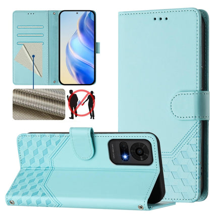 Honeycomb Embossing RFID Leather Phone Case, For TCL 605 / 60 SE, For TCL 50 Pro NxtPaper, For TCL 50 LE, For TCL 201