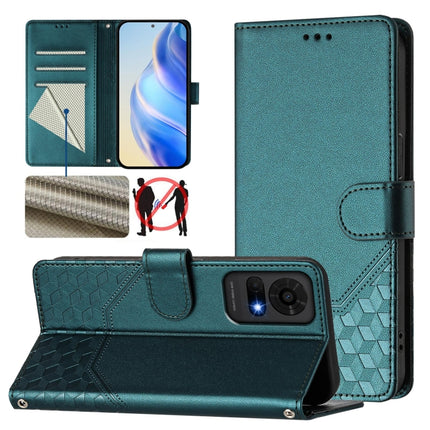 Honeycomb Embossing RFID Leather Phone Case, For TCL 605 / 60 SE, For TCL 50 Pro NxtPaper, For TCL 50 LE, For TCL 201