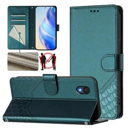 Honeycomb Embossing RFID Leather Phone Case, For TCL 605 / 60 SE, For TCL 50 Pro NxtPaper, For TCL 50 LE, For TCL 201