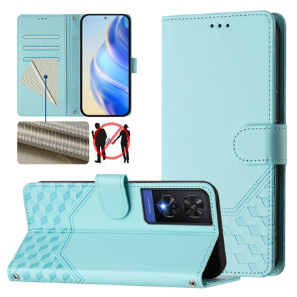 Honeycomb Embossing RFID Leather Phone Case, For TCL 501, For TCL 505, For TCL 502, For TCL 405 / 406 / 408