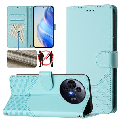 Honeycomb Embossing RFID Leather Phone Case, For TCL 605 / 60 SE, For TCL 50 Pro NxtPaper, For TCL 50 LE, For TCL 201