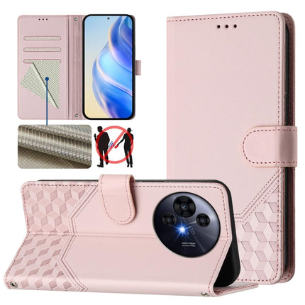 Honeycomb Embossing RFID Leather Phone Case, For TCL 605 / 60 SE, For TCL 50 Pro NxtPaper, For TCL 50 LE, For TCL 201