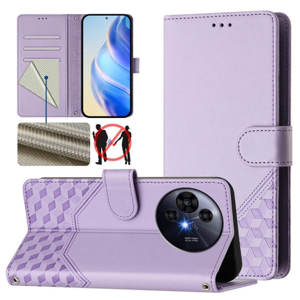 Honeycomb Embossing RFID Leather Phone Case, For TCL 605 / 60 SE, For TCL 50 Pro NxtPaper, For TCL 50 LE, For TCL 201