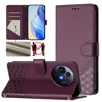 Honeycomb Embossing RFID Leather Phone Case, For TCL 605 / 60 SE, For TCL 50 Pro NxtPaper, For TCL 50 LE, For TCL 201