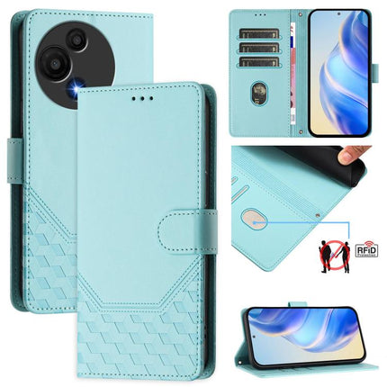 Honeycomb Embossing RFID Leather Phone Case, For TCL 605 / 60 SE, For TCL 50 Pro NxtPaper, For TCL 50 LE, For TCL 201