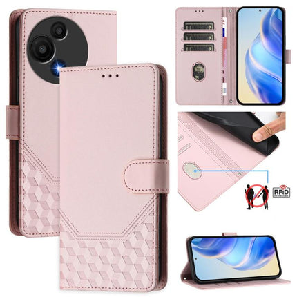 Honeycomb Embossing RFID Leather Phone Case, For TCL 605 / 60 SE, For TCL 50 Pro NxtPaper, For TCL 50 LE, For TCL 201