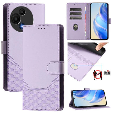 Honeycomb Embossing RFID Leather Phone Case, For TCL 605 / 60 SE, For TCL 50 Pro NxtPaper, For TCL 50 LE, For TCL 201