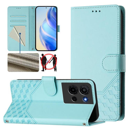 Honeycomb Embossing RFID Leather Phone Case, For TCL K70 Power 4G / K70 4G, For TCL Nxtpaper 70 Pro 5G, For TCL K32 5G / K33 5G, For TCL 60 NxtPaper