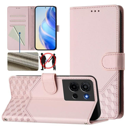 Honeycomb Embossing RFID Leather Phone Case, For TCL K70 Power 4G / K70 4G, For TCL Nxtpaper 70 Pro 5G, For TCL K32 5G / K33 5G, For TCL 60 NxtPaper