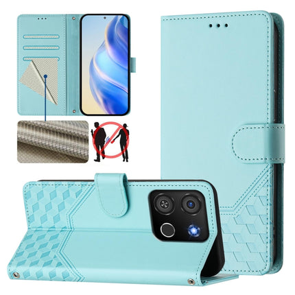 Honeycomb Embossing RFID Leather Phone Case, For itel P55+, For itel P55 4G / Infinix Smart 8, For itel A05s, For itel A70