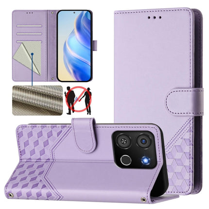 Honeycomb Embossing RFID Leather Phone Case, For itel P55+, For itel P55 4G / Infinix Smart 8, For itel A05s, For itel A70