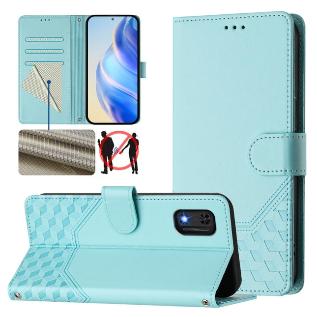 Honeycomb Embossing RFID Leather Phone Case, For itel A23 Pro / A17, For itel P55 5G, For itel RS4 S666LN, For itel S24