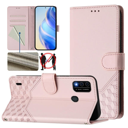 Honeycomb Embossing RFID Leather Phone Case, For itel P40, For itel P38, For itel S17 / Vision 3, For itel A48