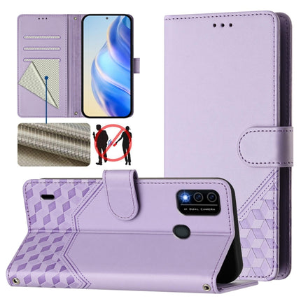 Honeycomb Embossing RFID Leather Phone Case, For itel P40, For itel P38, For itel S17 / Vision 3, For itel A48