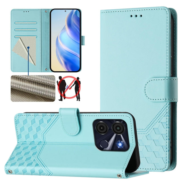 Honeycomb Embossing RFID Leather Phone Case, For itel A60 / A60s, For itel S23+, For itel S23 S665L, For itel S18