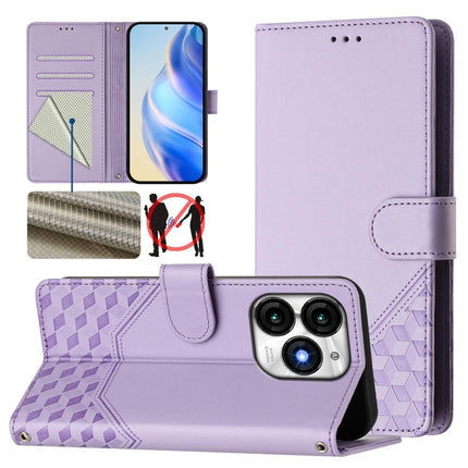 Honeycomb Embossing RFID Leather Phone Case, For itel P55+, For itel P55 4G / Infinix Smart 8, For itel A05s, For itel A70