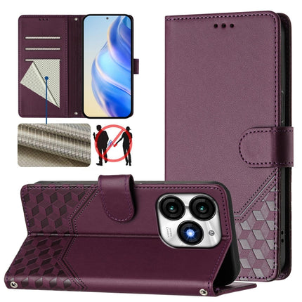 Honeycomb Embossing RFID Leather Phone Case, For itel P55+, For itel P55 4G / Infinix Smart 8, For itel A05s, For itel A70