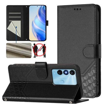 Honeycomb Embossing RFID Leather Phone Case, For itel P40, For itel P38, For itel S17 / Vision 3, For itel A48