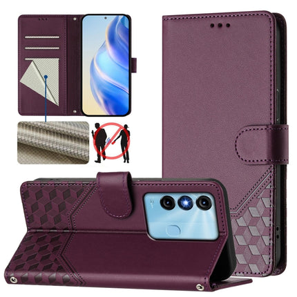 Honeycomb Embossing RFID Leather Phone Case, For itel P40, For itel P38, For itel S17 / Vision 3, For itel A48