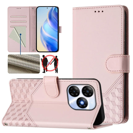 Honeycomb Embossing RFID Leather Phone Case, For itel P55+, For itel P55 4G / Infinix Smart 8, For itel A05s, For itel A70