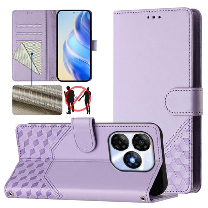 Honeycomb Embossing RFID Leather Phone Case, For itel P55+, For itel P55 4G / Infinix Smart 8, For itel A05s, For itel A70