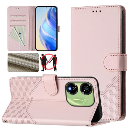 Honeycomb Embossing RFID Leather Phone Case, For itel A23 Pro / A17, For itel P55 5G, For itel RS4 S666LN, For itel S24
