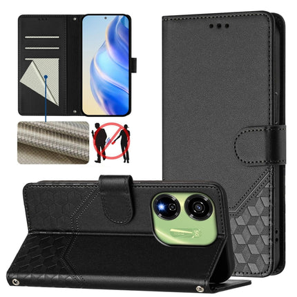 Honeycomb Embossing RFID Leather Phone Case, For itel A23 Pro / A17, For itel P55 5G, For itel RS4 S666LN, For itel S24