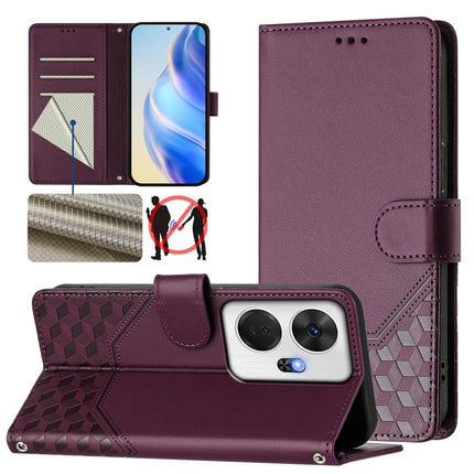 Honeycomb Embossing RFID Leather Phone Case, For itel P55+, For itel P55 4G / Infinix Smart 8, For itel A05s, For itel A70