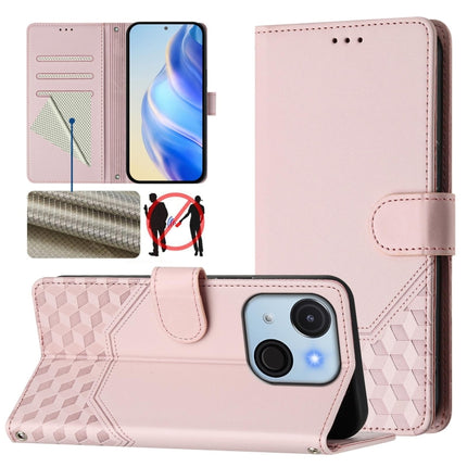 Honeycomb Embossing RFID Leather Phone Case, For itel Power 70, For itel A80 4G, For itel A50C, For itel A50