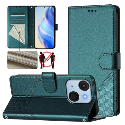 Honeycomb Embossing RFID Leather Phone Case, For itel Power 70, For itel A80 4G, For itel A50C, For itel A50