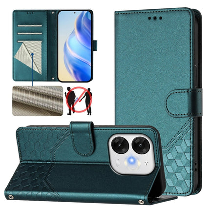 Honeycomb Embossing RFID Leather Phone Case, For itel Power 70, For itel A80 4G, For itel A50C, For itel A50