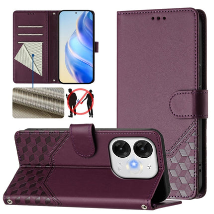 Honeycomb Embossing RFID Leather Phone Case, For itel Power 70, For itel A80 4G, For itel A50C, For itel A50