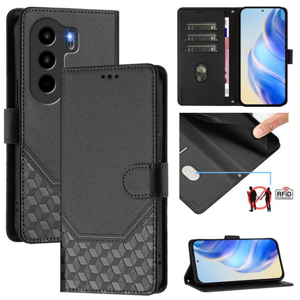 Honeycomb Embossing RFID Leather Phone Case, For itel Power 70, For itel A80 4G, For itel A50C, For itel A50