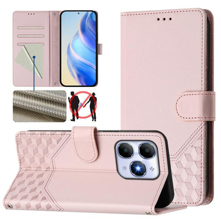 Honeycomb Embossing RFID Leather Phone Case, For itel A200 4G / A200+ 4G, For itel A95 5G, For itel A90 4G, For itel City 100