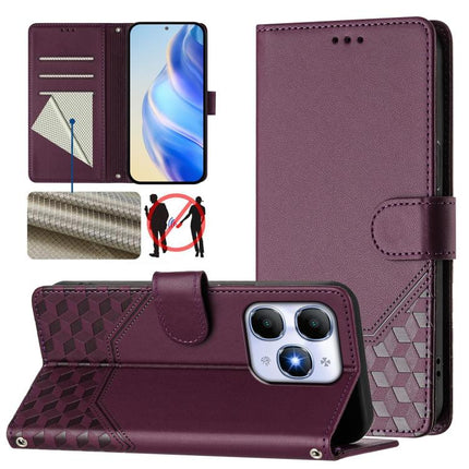 Honeycomb Embossing RFID Leather Phone Case, For itel A200 4G / A200+ 4G, For itel A95 5G, For itel A90 4G, For itel City 100