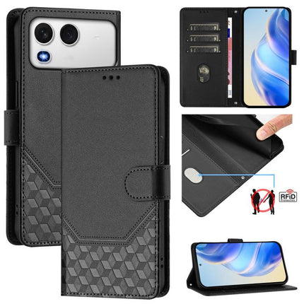Honeycomb Embossing RFID Leather Phone Case, For itel A200 4G / A200+ 4G, For itel A95 5G, For itel A90 4G, For itel City 100