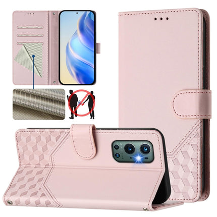 Honeycomb Embossing RFID Leather Phone Case, For OnePlus Nord CE 5G, For OnePlus Nord 2, For OnePlus 9 Pro, For OnePlus 9