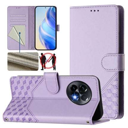 Honeycomb Embossing RFID Leather Phone Case, For OnePlus Nord CE3 5G India, For OnePlus Nord CE 3 Lite / Nord N30, For OnePlus Nord 3 / Ace 2V, For OnePlus 11R 5G Global