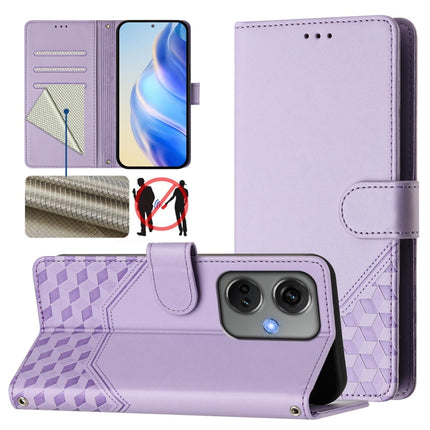 Honeycomb Embossing RFID Leather Phone Case, For OnePlus Nord CE3 5G India, For OnePlus Nord CE 3 Lite / Nord N30, For OnePlus Nord 3 / Ace 2V, For OnePlus 11R 5G Global