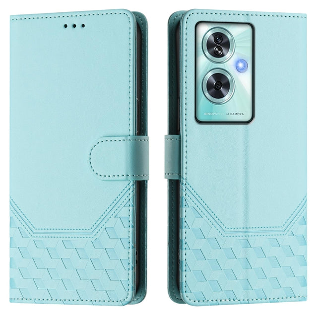 Honeycomb Embossing RFID Leather Phone Case, For OnePlus Nord N30 SE 5G, For OnePlus 12R 5G Global, For OnePlus 12 5G Global, For OnePlus Ace 2 Pro 5G
