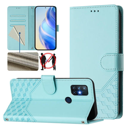 Honeycomb Embossing RFID Leather Phone Case, For OnePlus Nord N10 5G