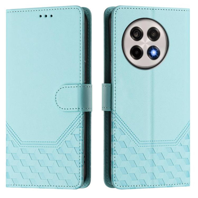 Honeycomb Embossing RFID Leather Phone Case, For OnePlus 13R / Ace 5 Pro 5G, For OnePlus Nord 4 5G, For OnePlus Nord CE4 Lite, For OnePlus Nord CE 2 Lite / Nord 2 Lite