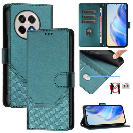 Honeycomb Embossing RFID Leather Phone Case, For OnePlus 13R / Ace 5 Pro 5G, For OnePlus Nord 4 5G, For OnePlus Nord CE4 Lite, For OnePlus Nord CE 2 Lite / Nord 2 Lite