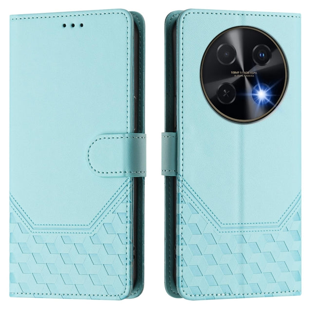 Honeycomb Embossing RFID Leather Phone Case, For Huawei nova 12i 4G, For Huawei nova 12S 4G, For Huawei Pura 70, For Huawei Mate 60 Pro / Mate 60 Pro+