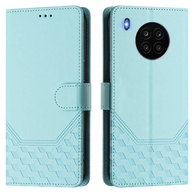 Honeycomb Embossing RFID Leather Phone Case, For Huawei nova 8i, For Huawei P50 Pro, For Huawei P50, For Huawei Enjoy 20 SE / P Smart 2021