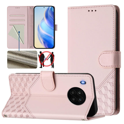 Honeycomb Embossing RFID Leather Phone Case, For Huawei nova 8i, For Huawei P50 Pro, For Huawei P50, For Huawei Enjoy 20 SE / P Smart 2021