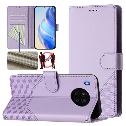 Honeycomb Embossing RFID Leather Phone Case, For Huawei nova 8i, For Huawei P50 Pro, For Huawei P50, For Huawei Enjoy 20 SE / P Smart 2021