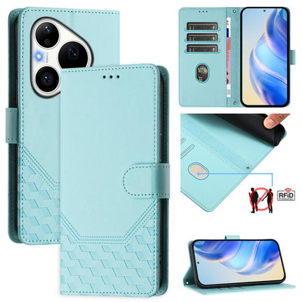 Honeycomb Embossing RFID Leather Phone Case, For Huawei nova 16z, For Huawei nova 16, For Huawei Pura 90 Pro Max, For Huawei Pura 90 Pro